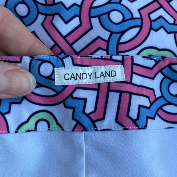 GOLFTINI • Candy Land Patterned Golf Skort Size 4 Long Batik Geometric - Picture 7 of 15